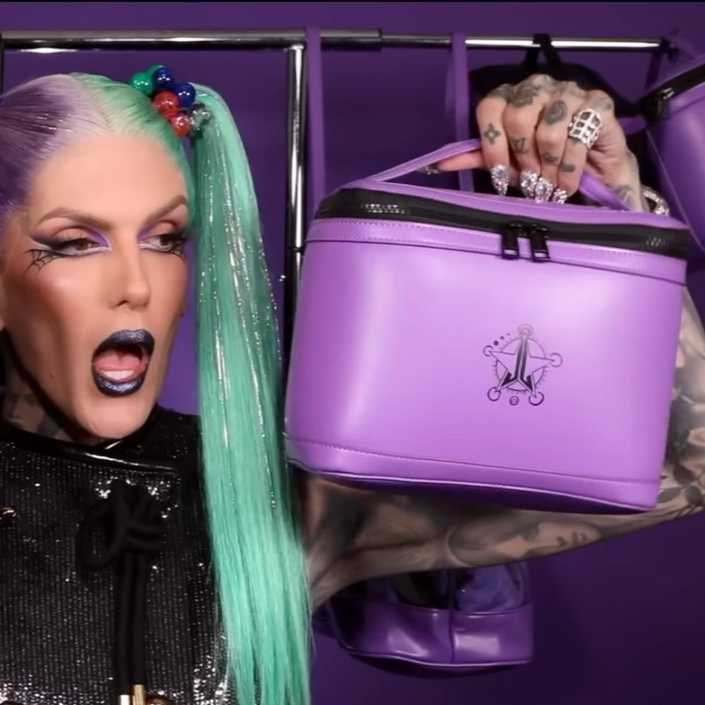 Jeffree Star Gothic Beach Tote makeup bag